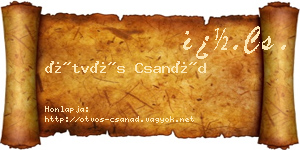 Ötvös Csanád névjegykártya